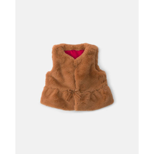 Baby Girl Faux Fur Vest - Brown - OshKosh B'gosh | Carter's