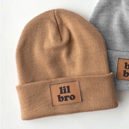 Big Bro, Little Bro, Big Sis, Symbol, Custom Infant Toddler Kids Youth Child Baby Newborn Mama Dady Beanie, Toque, Hat, Family, Mütze