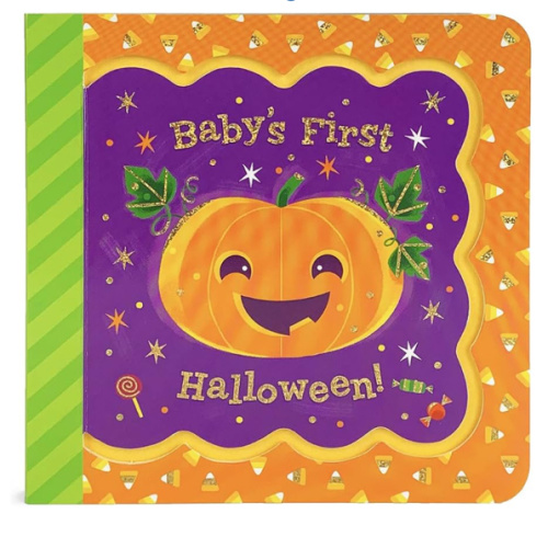 Baby's First Halloween Greeting Card Board Book (Includes Envelope and Foil Sticker) For Newborns, 0-12 Months (Little Bird Greetings Keepsake Book)