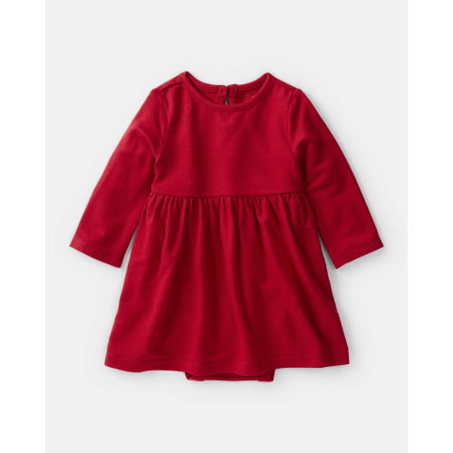 Baby Girl PurelySoft Bodysuit Dress - Red - Carter's | Carter's