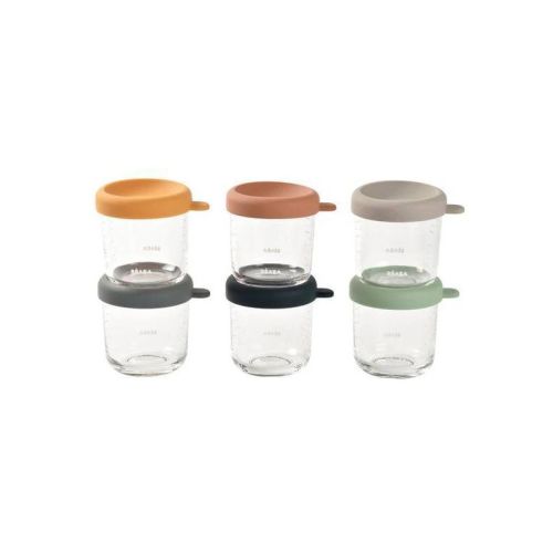 Beaba Glass Baby Food Jars 8oz - Sunrise - 6pk