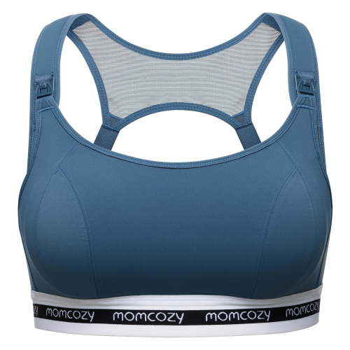 Momcozy Nursing Bras for Breastfeeding, FB026 Low-Impact Nursing Sports Bra Support Maternity Pregnancy Padded Wireless Bra