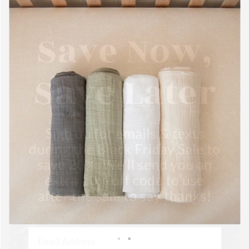 Organic Breathable Swaddle Blankets 4-Color Pack - Woodland Arctic Snow/Cream/Forest Canopy/Pebble Gray