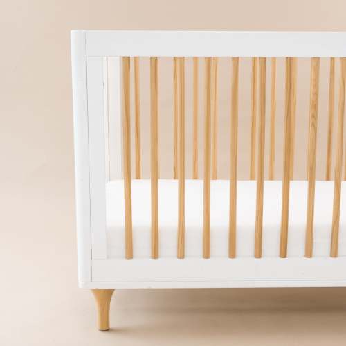 Bamboo Crib Sheet in Cloud White | Kyte Baby