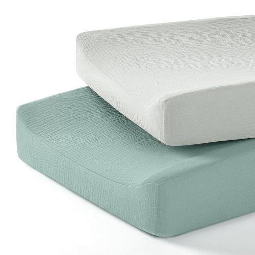 lulumoon Baby Changing Pad Cover: Muslin Diaper Changing Table Pad Cover - Changing Pad Sheets for Girls Boys
