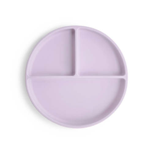 Mushie Baby Silicone Suction Plate - Soft Lilac