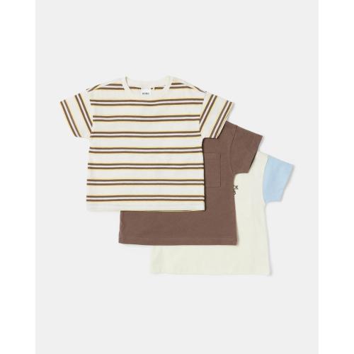 3 Pack Short Sleeve T-shirts - Kmart