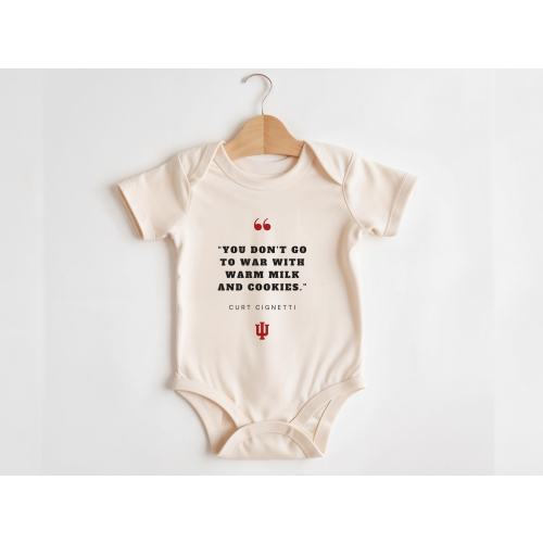 Indiana Hoosier Baby Onesie| IU Infant Bodysuit| IU Newborn Gift | Curt Cignetti Quote