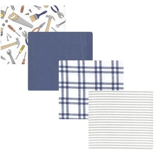 Luvable Friends Little Treasure Flannel Receiving Blankets 4pk