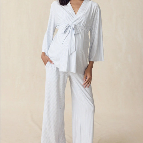 LAKE | Women | DreamModal® Pajamas | Fog Maternity Kimono Bundle