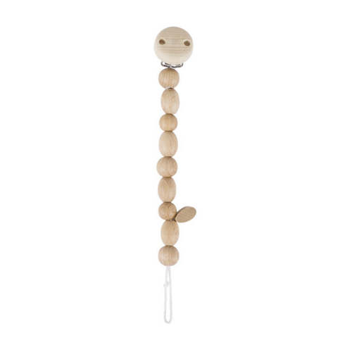 Natural Wooden Bead Pacifier Clip | Heimess Goki | Baby Essentials – Brimful