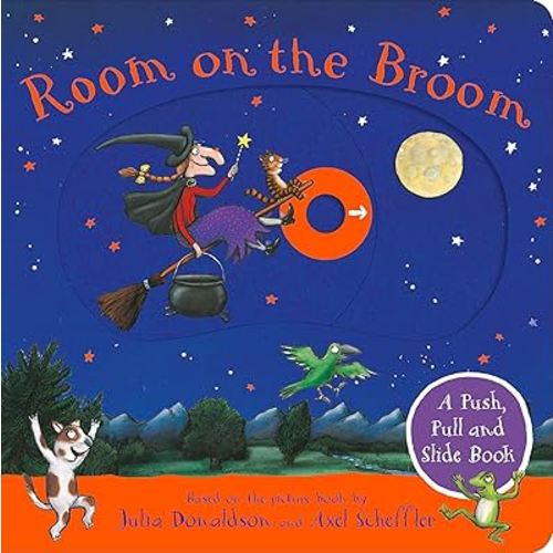Macmillan Childrens Books Room on the Broom A Push, Pull and Slide Book The perfect Halloween gift for toddlers.