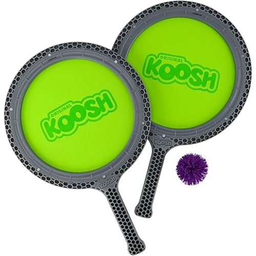 Koosh Paddle Playset – Kids Outdoor Toys, Beach Toys, Kids Games, Outdoor Games for Adults and Family, Outdoor Games for Kids, Kids Toys, Fidget Toys for Kids, Ages 4+