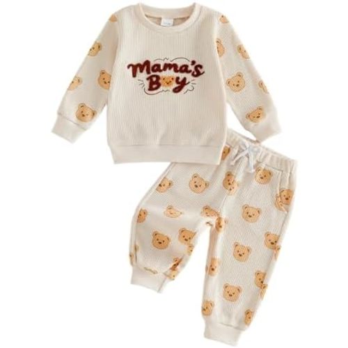 6 12 18 24 Months 3T 4T Baby Boy Clothes Fall Winter Bear Birthday Outfit