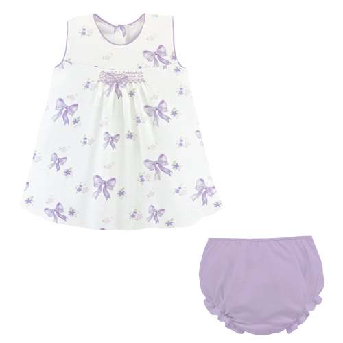 Baby Club Chic Lavender Bows Hand Smocked Printed Dress – Oh Baby Prenatal Imaging & Little Ones Boutique