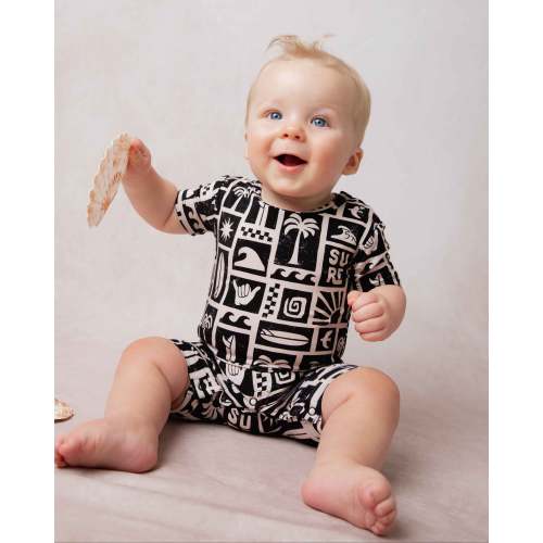 0-3M Ride The Tide Shortie Romper
