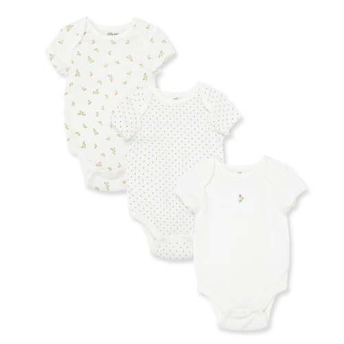 Rosebud 3-Pack Bodysuits
