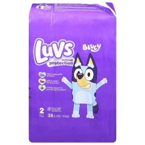 Luvs Bluey Diapers 2 (12-18 lb) 38 ea