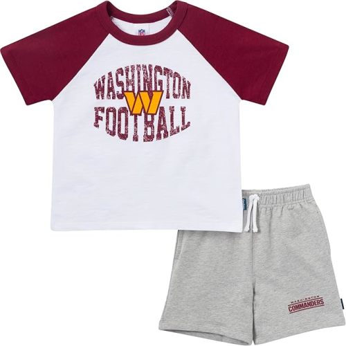 Gerber NFL unisex-baby Nfl Team T-shirt and Shorts Set