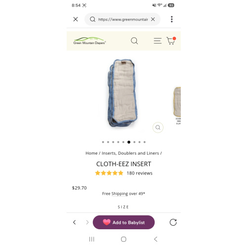 Cloth-eez Doubler-Insert