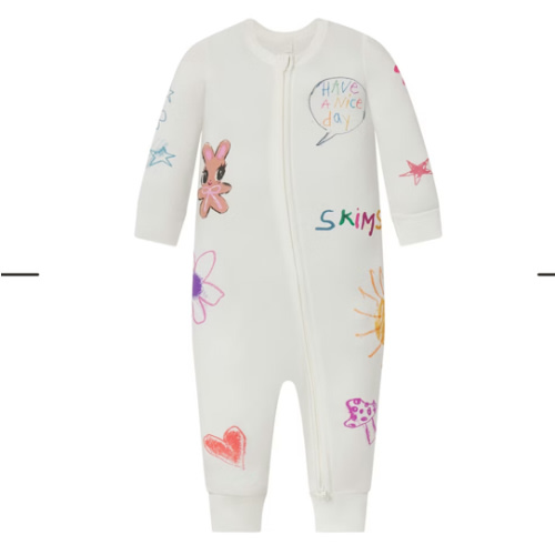 SKIMS SLEEP BABY ONESIE | MARBLE HAPPY BUNNY | SKIMS