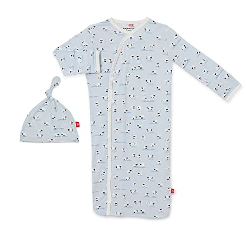 Magnetic Me Modal Newborn Sleeper Gown & Hat Set | Silky Soft Modal Fabric Sleep Sack