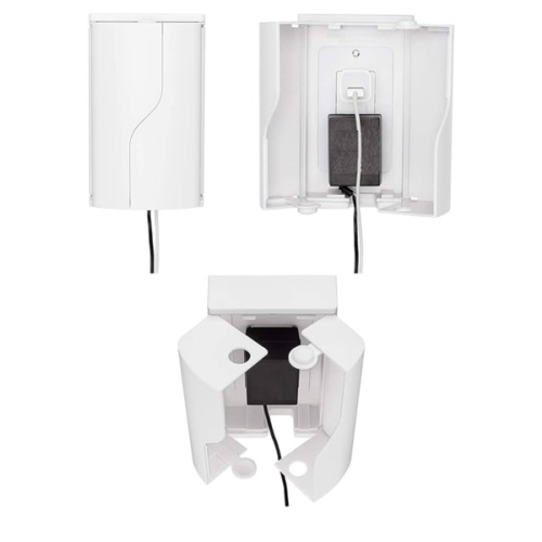 Safety Innovations Twin Door Baby Safety Outlet Cover Box for Babyproofing Outlets - More Interior Space for Extra Large Electrical Plugs and Adapters - Easy to Install - Easy to Use, (1-Pack)