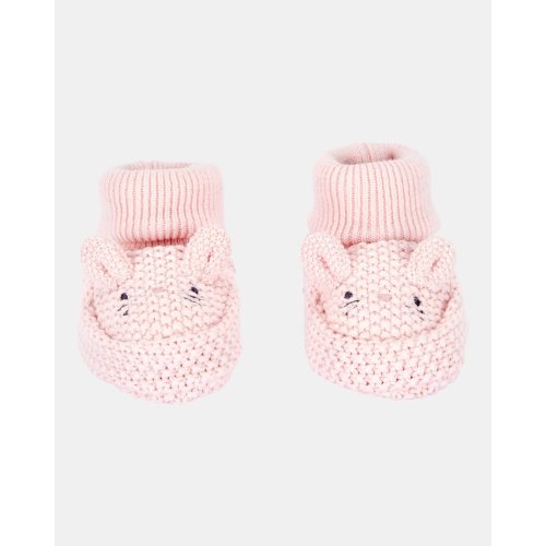 Baby Bunny Crochet Booties - Pink | Carter's