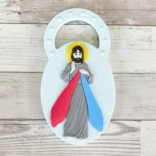 Catholic Teether | Divine Mercy Silicone Teether | Chews Life
