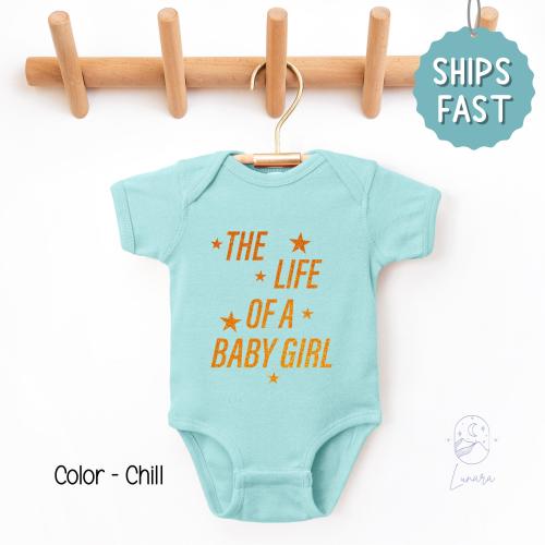 The Life Of A Baby Girl Onesie, Custom Baby Bodysuit, Pregnancy Reveal Outfit, Baby Announcement Gift, In My Baby Era Clothes