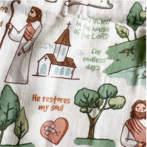 The Good Shepherd Deluxe Swaddle Blanket | littlelightcollective