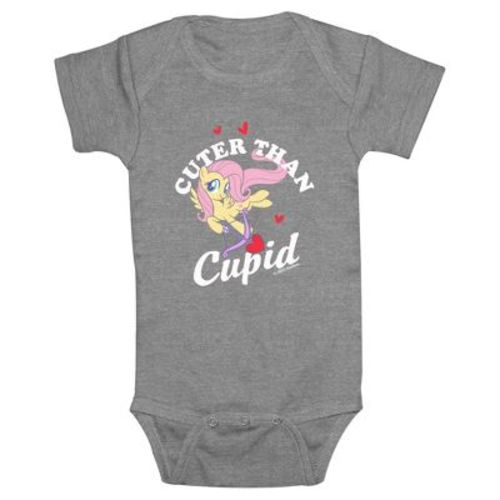 Infant's My Little Pony: Friendship is Magic Cuter Than Cupid Shutterfly Bodysuit - Athletic Heather - 12 Months
