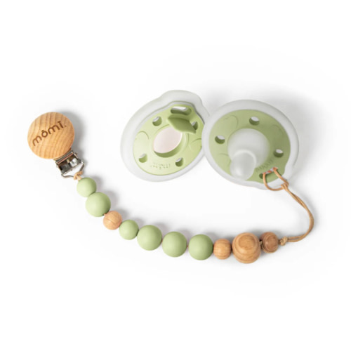 mōmi babypace pacifier gift set - pistachio