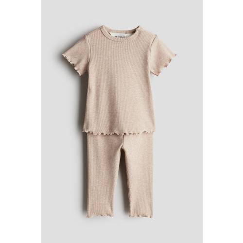 2-PIECE RIBBED COTTON SET