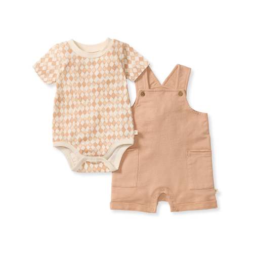 Diamond Tile Baby Boy Romper & Bodysuit Set – Burt's Bees Baby