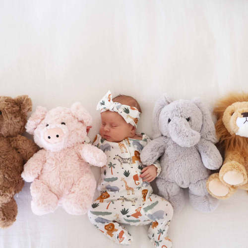 Safari Snuggles One-Piece Footie | Caden Lane