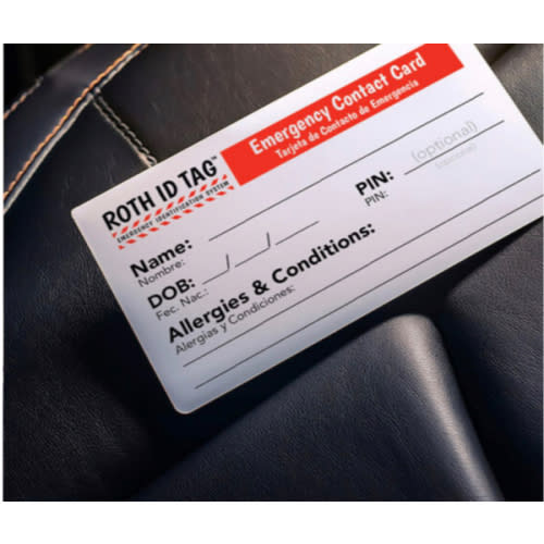 ROTH ID TAG Kit - ROTH ID TAG | Emergency Contact Identification Systems