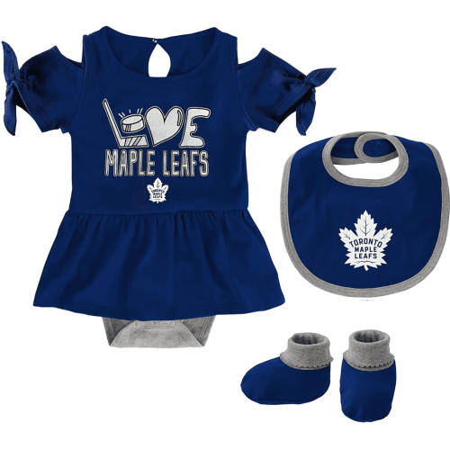 Toronto Maple Leafs Crossover Love Creeper, Bib and Bootie Set - Walmart.ca