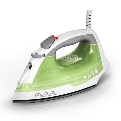 Black+Decker Easy Steam Iron with Smart Steam Technology, TrueGlide Nonstick Soleplate
