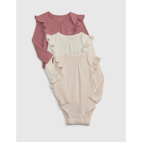 Baby First Favorites TinyRib Bodysuit (3-Pack) | Gap