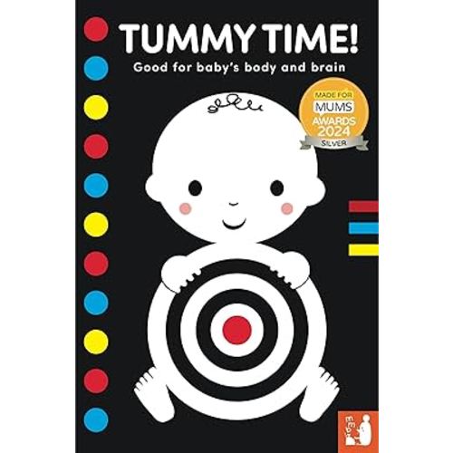 Tummy Time: A high-contrast fold-out book with mirror for babies (UK Edition): Amazon.co.uk: Mama Makes Books: 9781838138196: Books