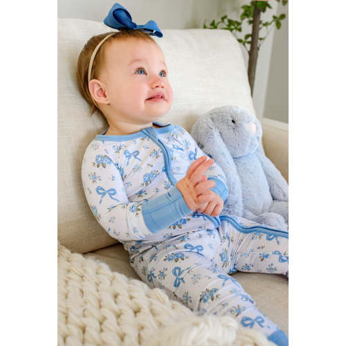 Convertible Zip Romper in Tied In Blooms | Caden Lane