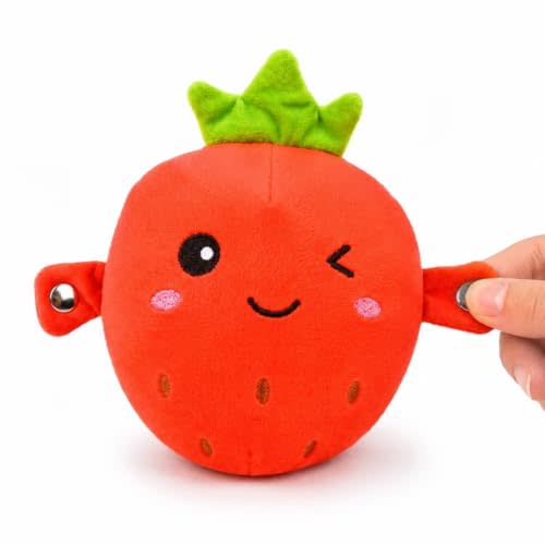 Interactive Strawberry Fruit Sensory Musical Toy, Touch Activated Music Plush Toy with Magic Sound Play, Soft Interactive Plush for Friends, Couples