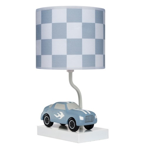 Lambs & Ivy Little Racer Hand Painted Car/Transportation Lamp w/ Shade and Bulb