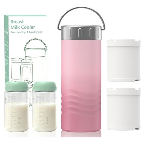 20oz Portable Breastmilk Cooler Bottle for for Work & Travel, 24H Cooling