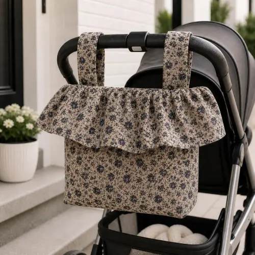 Ruffle Stroller Bag