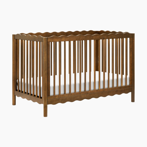 babyletto Swell 4-in-1 Convertible Crib with Conversion Kit - Natural Walnut