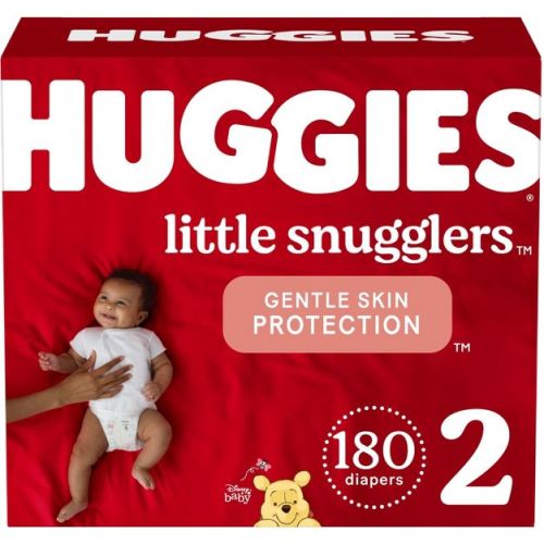 Huggies Little Snugglers Baby Diapers – (Select Size and Count)