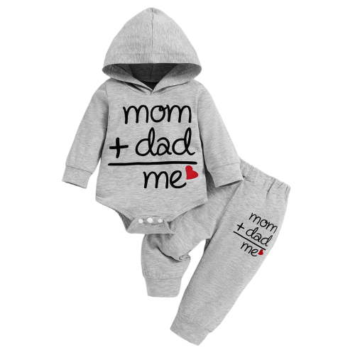 Kogui Infant Boy Clothes Winter Newborn Infant Baby Boy Clothes Outfits New to The Crew Outfits Long Pants Toddler Baby Boy Clothes Set 0 3 6 9 12 18 24 Months (Grey,3-6 Months)