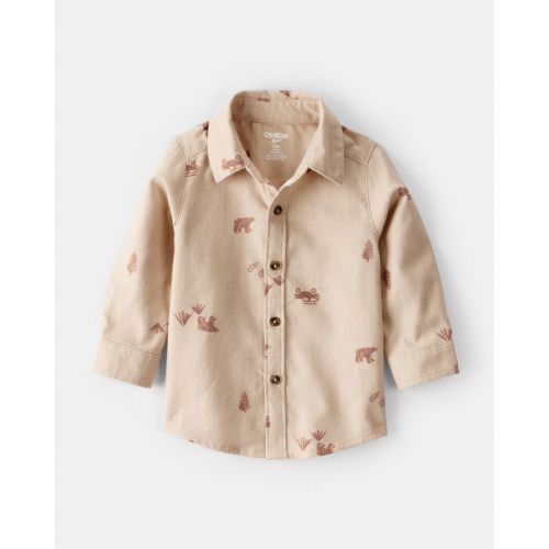 Baby Boy Outdoor Camping Button-Down Shirt - Tan - OshKosh B'gosh | Carter's